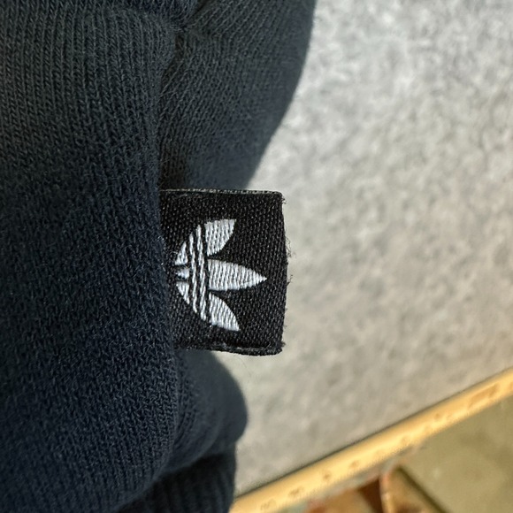 Adidas Originals Black Trefoil Sweatshirt Floral Logo Crewneck Men's M - Picture 9 of 16